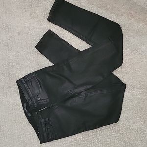 Joe's black coated skinny jeans
